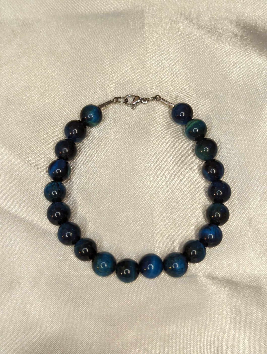 Bracelet Oeil de tigre bleu