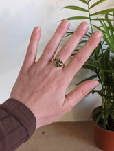 Charger l&#39;image dans la galerie, Bague Fleur verte
