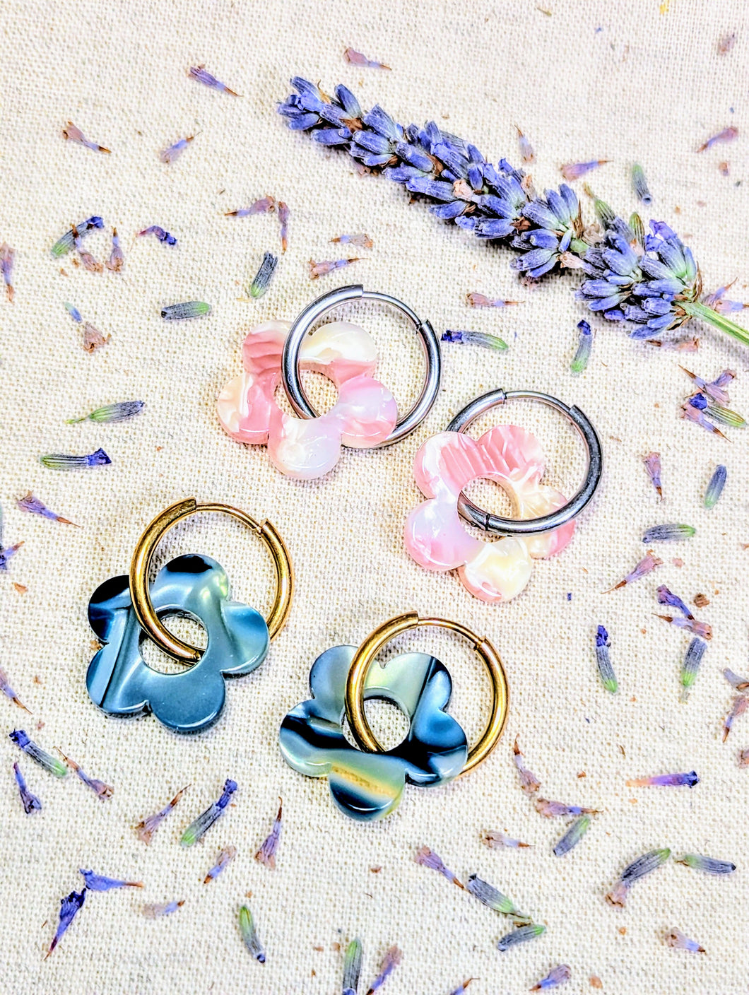 Boucles d’oreilles interchangeables Lila